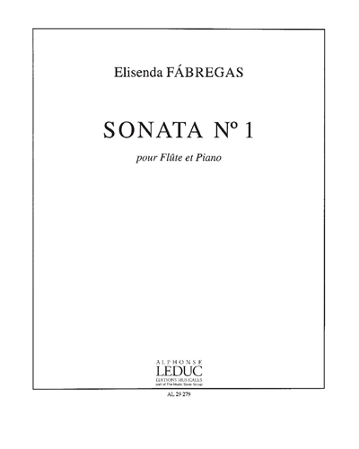 Sonata No. 1 for Flute and Piano — Elisenda Fábregas