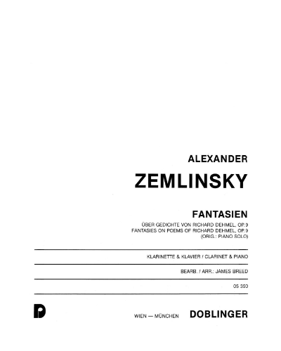 Four Fantasies, op. 9 — 策姆林斯基