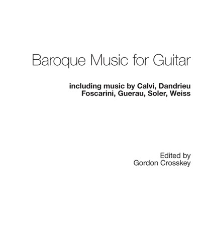 Baroque Music for Guitar — Gordon Crosskey