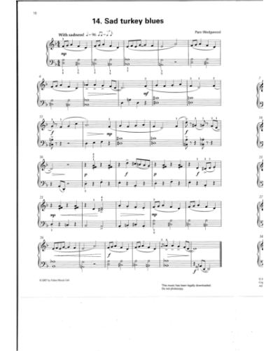 Sad Turkey Blues — Pam Wedgwood