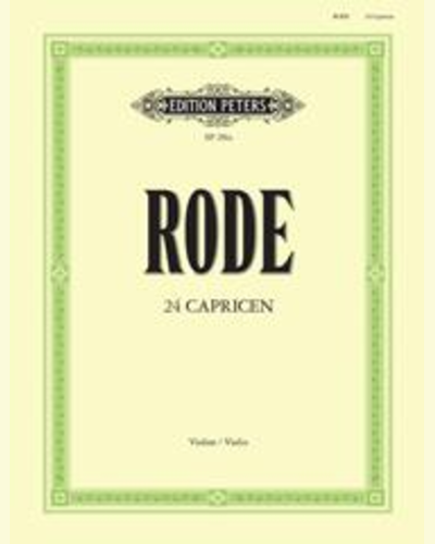 24 Caprices (in the Form of Etudes) for Violin — Pierre Rode