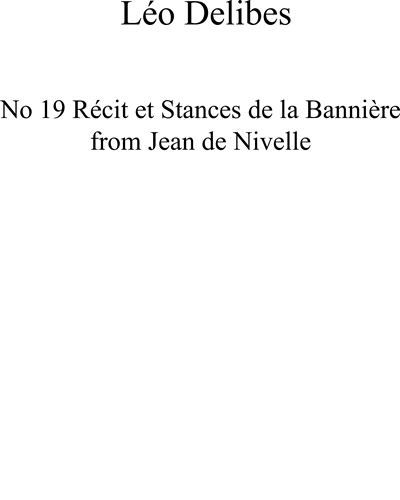 Jean De Nivelle (Extract) — 德里布