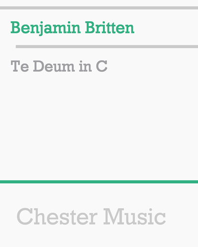 Te Deum in C — 布里顿