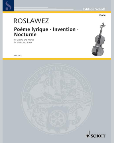 Poème lyrique · Invention · Nocturne — Nikolay Roslavets
