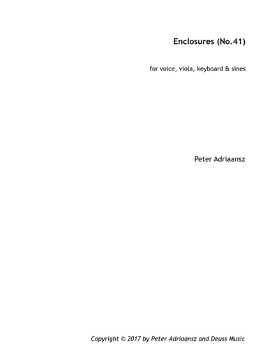 No. 41: Enclosures — Peter Adriaansz