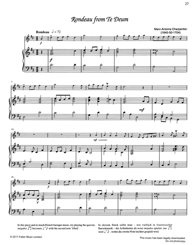 Rondeau (from 'Te Deum') — 马克-安托万·夏庞蒂埃