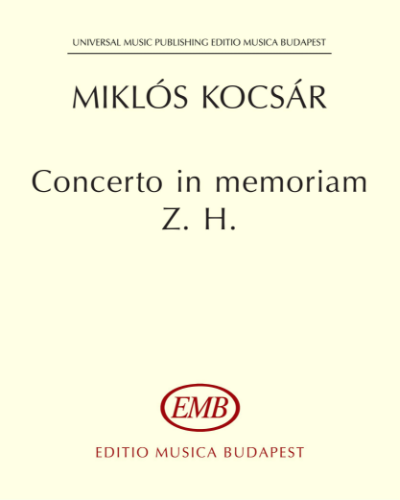 Concerto in memoriam Z. H. — Miklós Kocsár