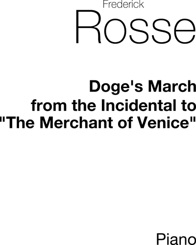 Doge's March — Frederick Rosse