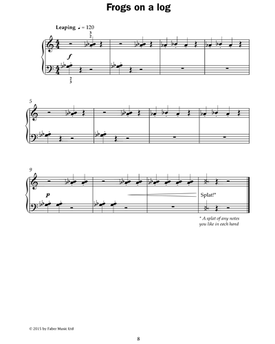 Frogs on a log (from 'Improve Your Sight-Reading! A Piece a Week Piano Grade 1') — 佚名