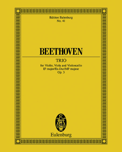 String Trio in E-flat major, op. 3 — 贝多芬
