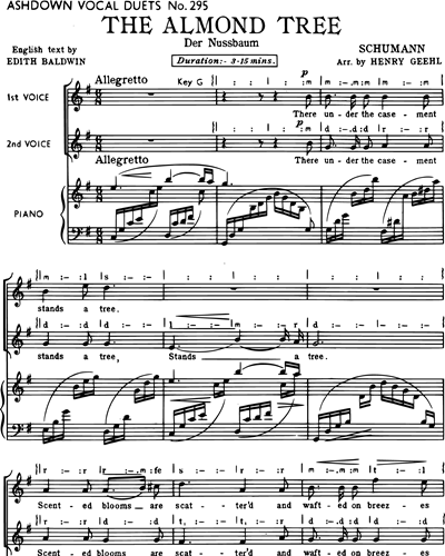 The Almond Tree — Robert Schumann