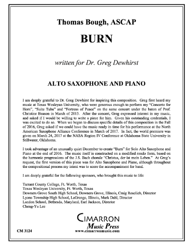 Burn — Thomas Bough