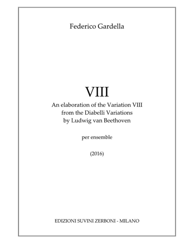 Variation VIII (After Beethoven's 'Diabelli Variations') — Federico Gardella