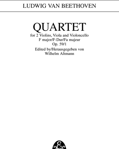 String Quartet in F major, op. 59/1 'Rasumovsky' — 贝多芬