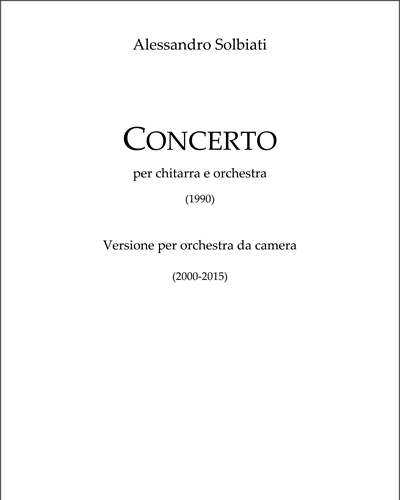 Concerto — Alessandro Solbiati