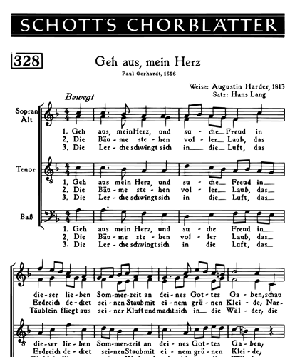 Geh aus, mein Herz — Hans Lang