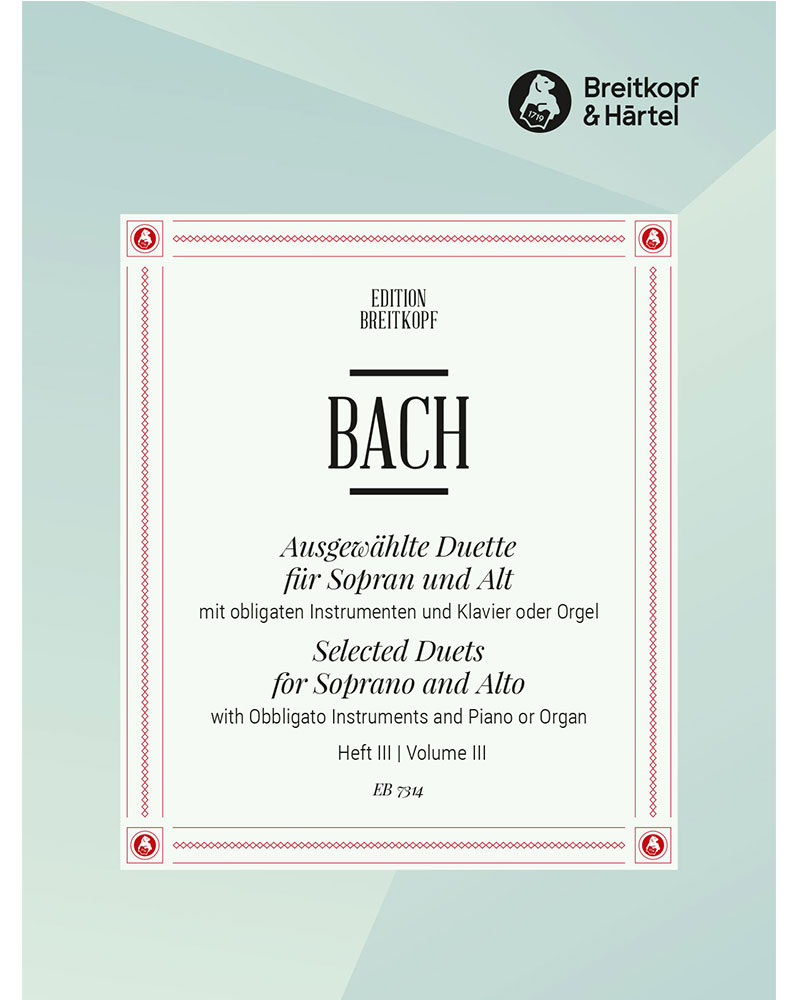 Selected Duets for Soprano and Alto, Book 3 — 巴赫