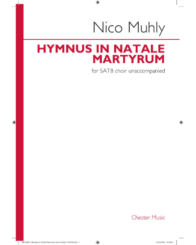 Hymnus in Natale Martyrum — Nico Muhly