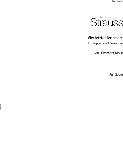 Vier letzte Lieder — 理查德·施特劳斯