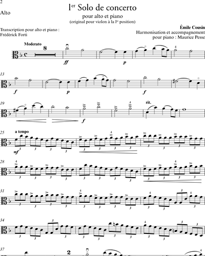 Solo de Concerto No. 1 — Emile Cousin