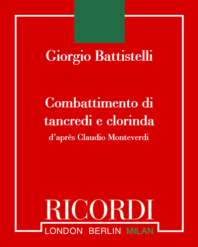 Combattimento di Tancredi e Clorinda — Giorgio Battistelli