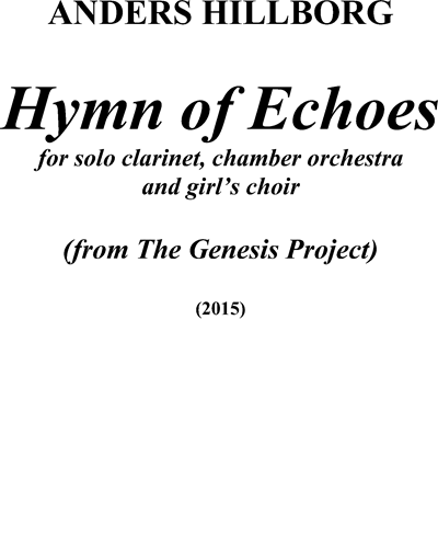 Hymn of Echoes — Anders Hillborg