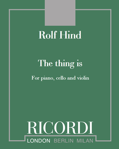 The thing is — Rolf Hind