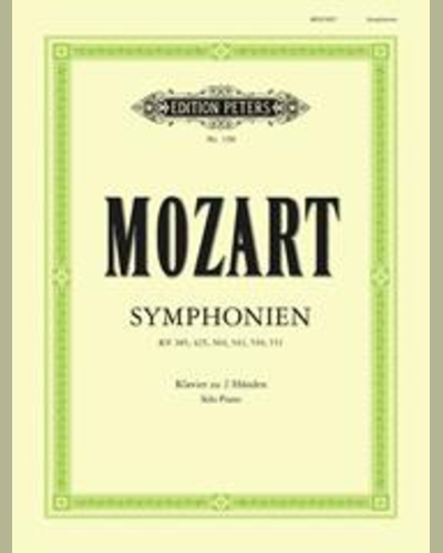 Symphonies Nos. 35-41 for Solo Piano — 莫扎特