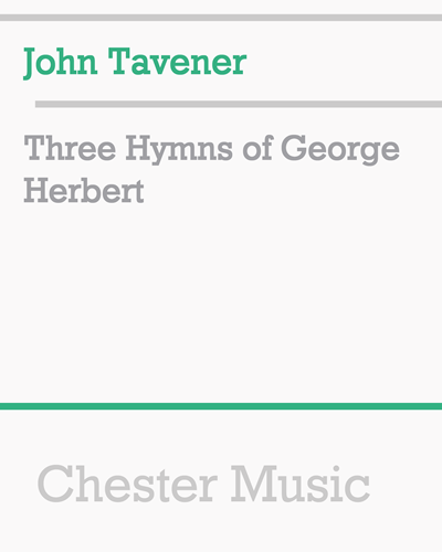 Three Hymns of George Herbert — 约翰·塔文纳