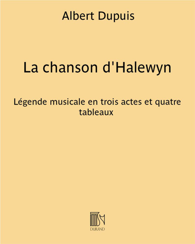 La chanson d'Halewyn — Albert Dupuis