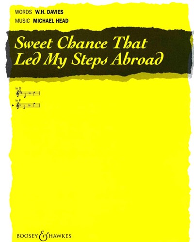 Sweet Chance Led My Steps (in F) — Michael Head