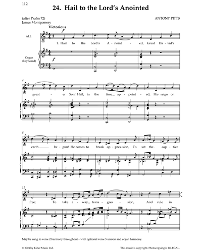 Hail To The Lord's Anointed — Antony Pitts