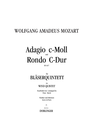 Adagio in C minor and Rondo in C major — 莫扎特