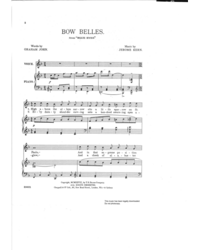 Bow Belles (from 'Blue Eyes') — 杰罗姆·科恩