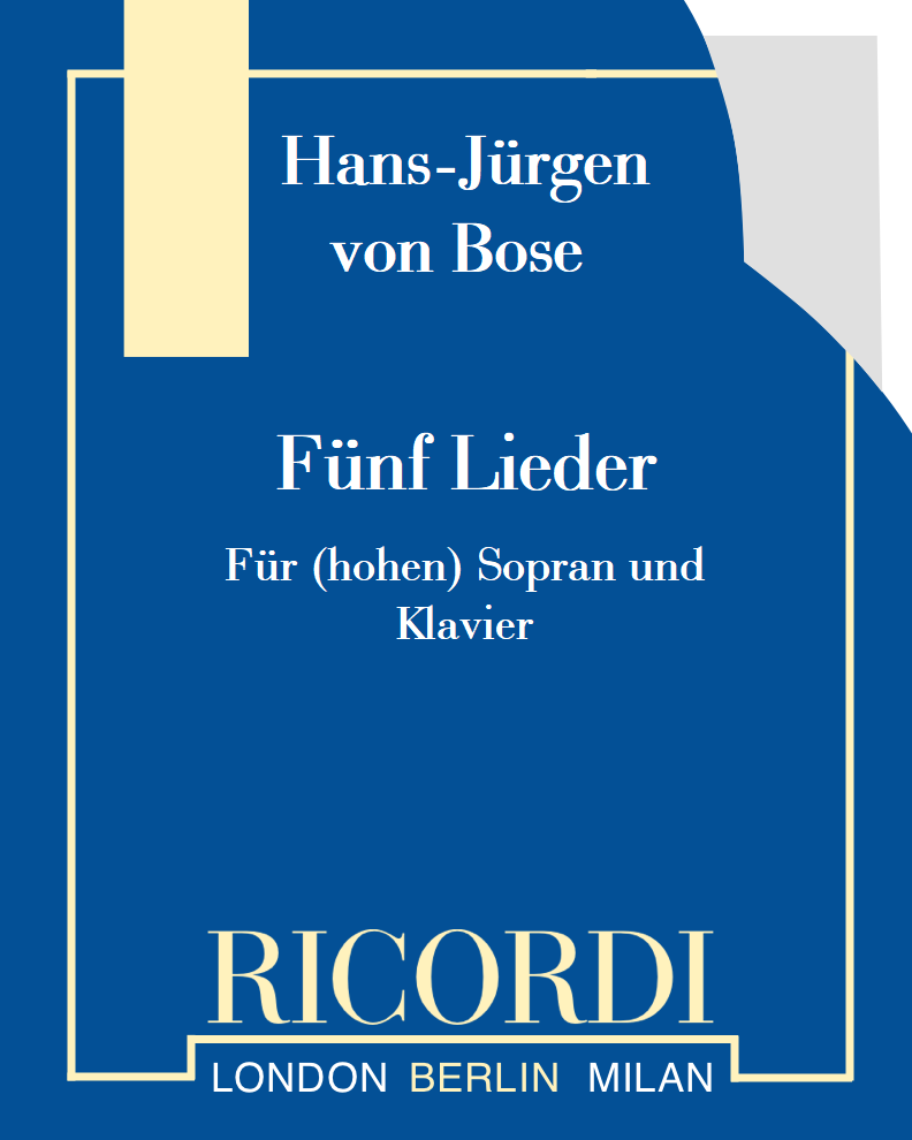 Five Songs — Hans-Jürgen von Bose