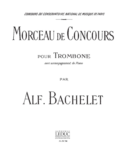 Morceau de concours — Alfred Bachelet