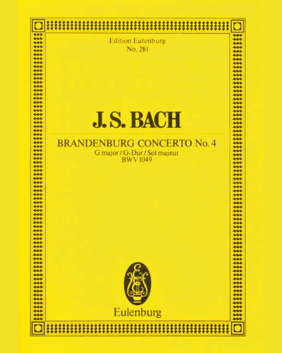 Brandenburg Concerto No. 4 in G major, BWV 1049 — 巴赫
