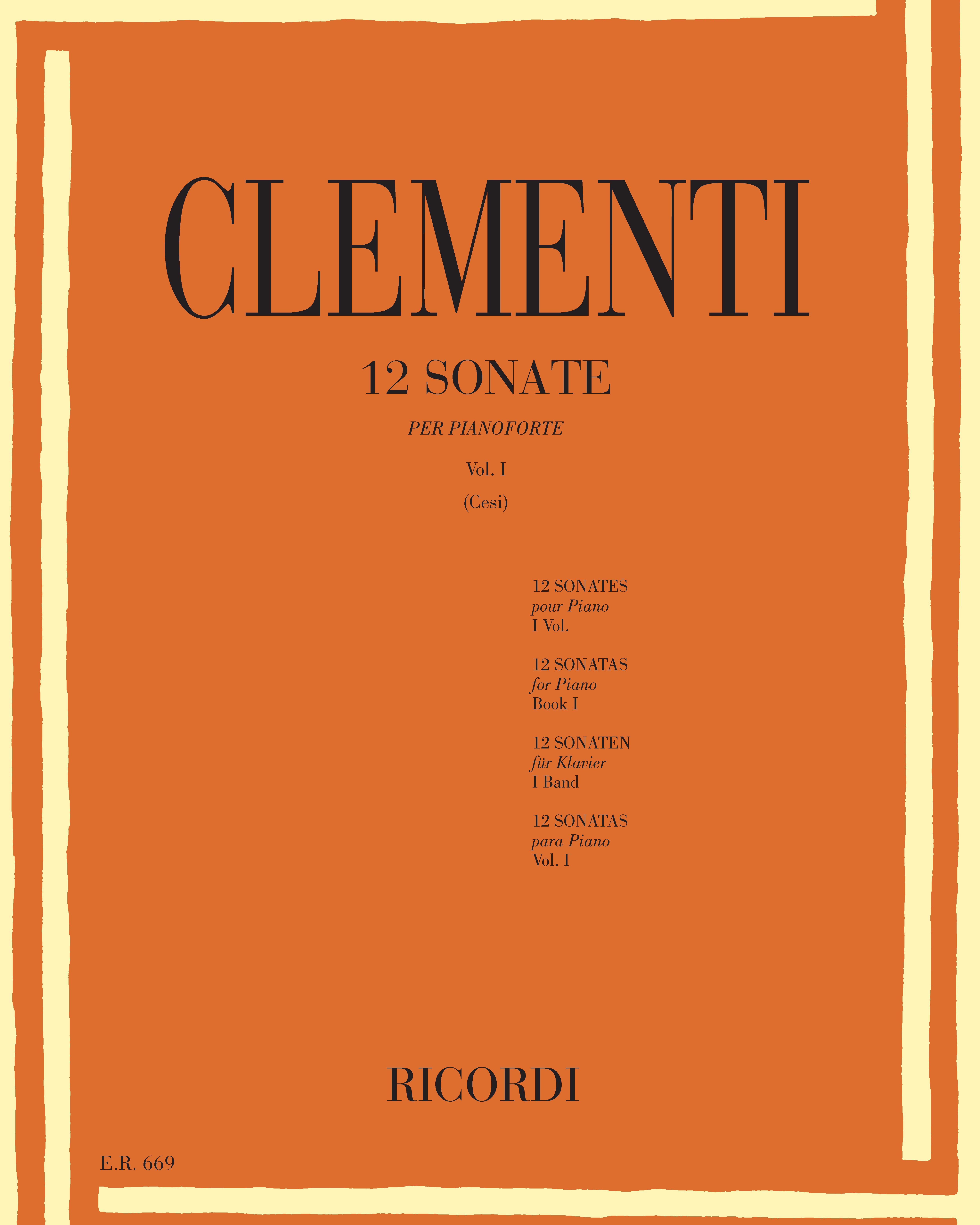 Twelve Sonatas for Piano, Vol. 1 — 克莱门蒂