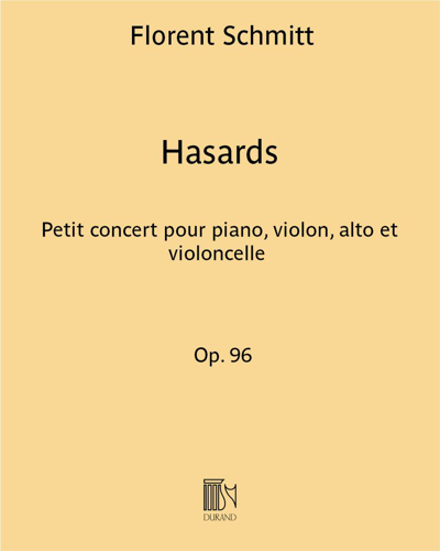 Hasards — Florent Schmitt