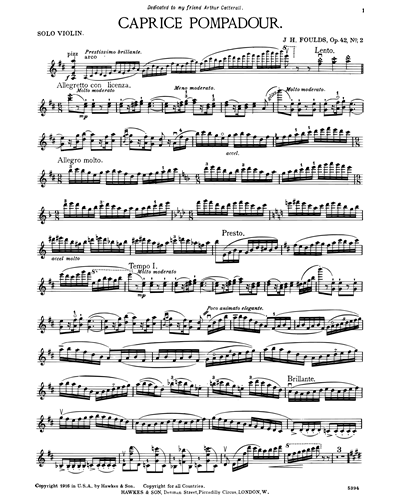 Caprice Pompadour, op. 42/2 — John H. Foulds