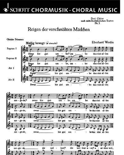 Drei Chöre — Eberhard Werdin