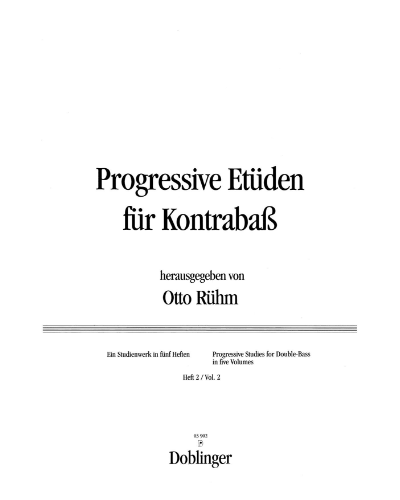 Progressive Etudes, Book 2 — Otto Rühm