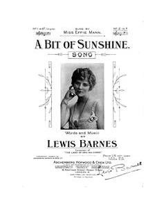 A Bit Of Sunshine — Lewis Barnes