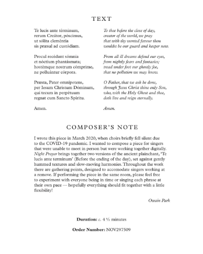 Night Prayer — Owain Park