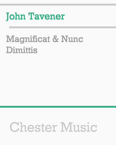 Magnificat and Nunc Dimittis (Collegium Regale) — 约翰·塔文纳