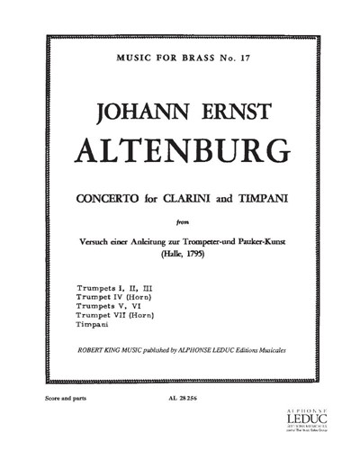 Concerto for Clarini and Timpani — Johann Ernst Altenburg