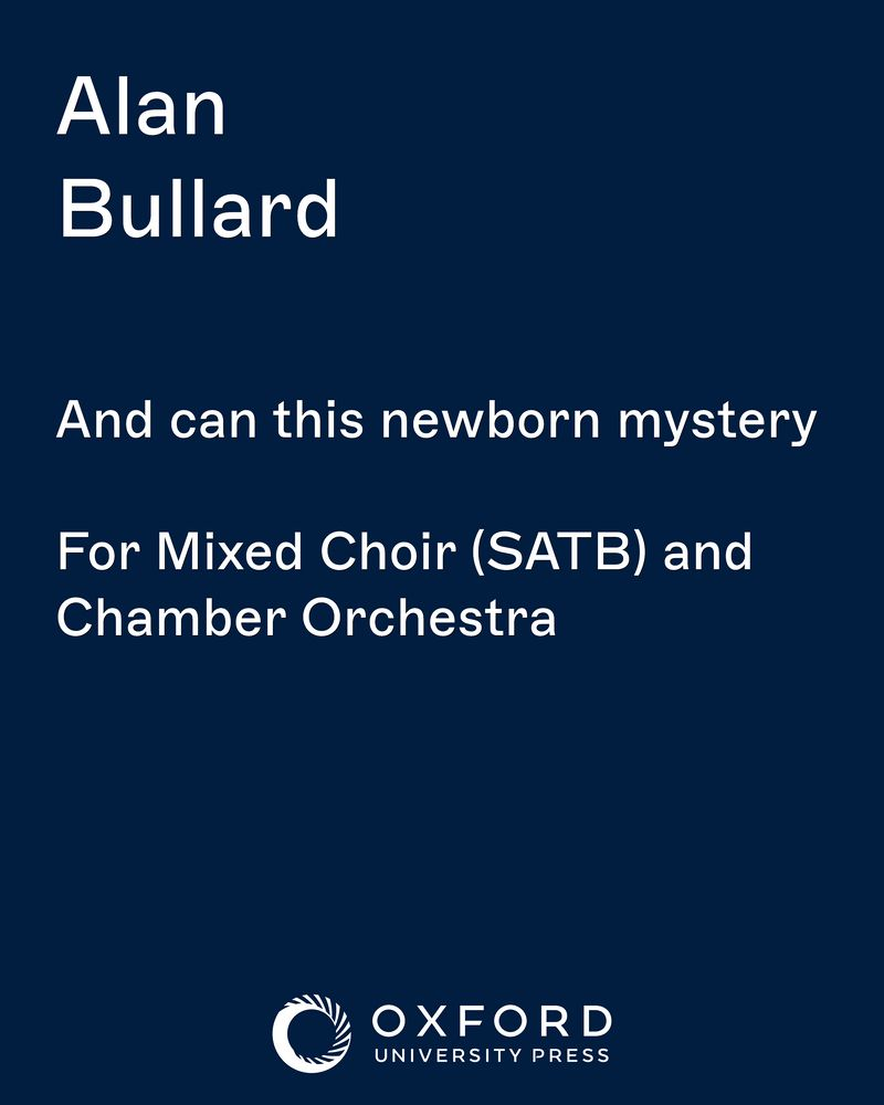 And can this newborn mystery — Alan Bullard