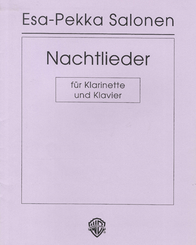 Nachtlieder (For Clarinet and Piano) — 萨洛宁