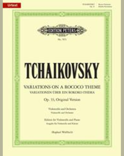 Variations on a Rococo Theme, Op.33: Original Version — 柴可夫斯基