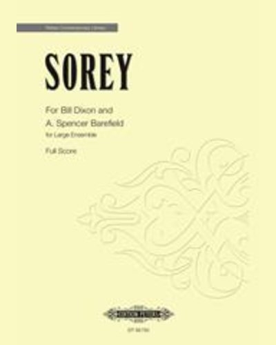 For Bill Dixon and A. Spencer Barefield — Tyshawn Sorey